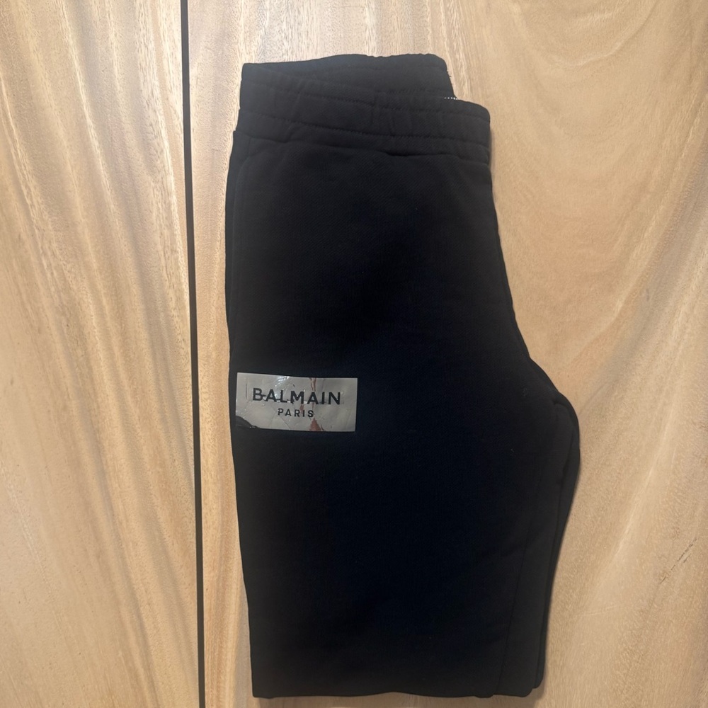 Balmain Kids Classic Black Sweatpants Size 14A